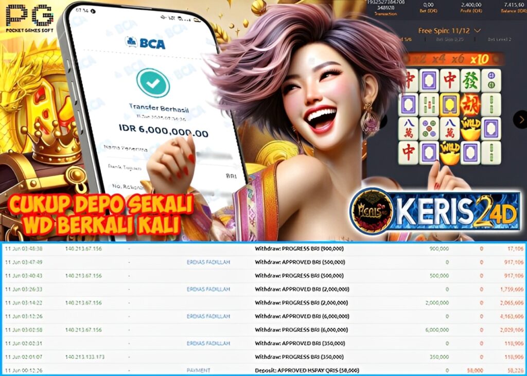 JACKPOT SLOT MAHJONG WAYS 11 JUNI 2025